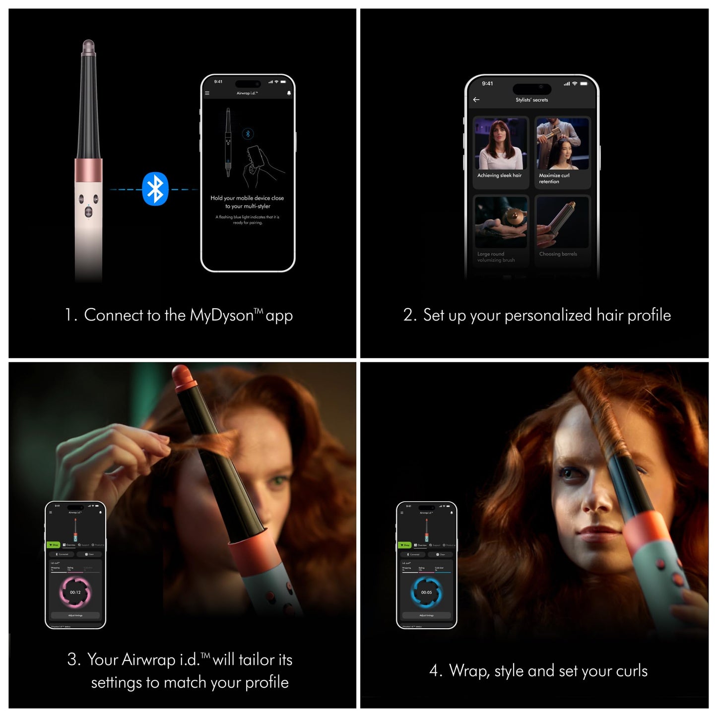 Dyson Airwrap i.d. Multi-Styler, Allure Winner, Bluetooth Connected, No Heat Damage, 6-in-1 Versatility, Intelligent Hair Styler