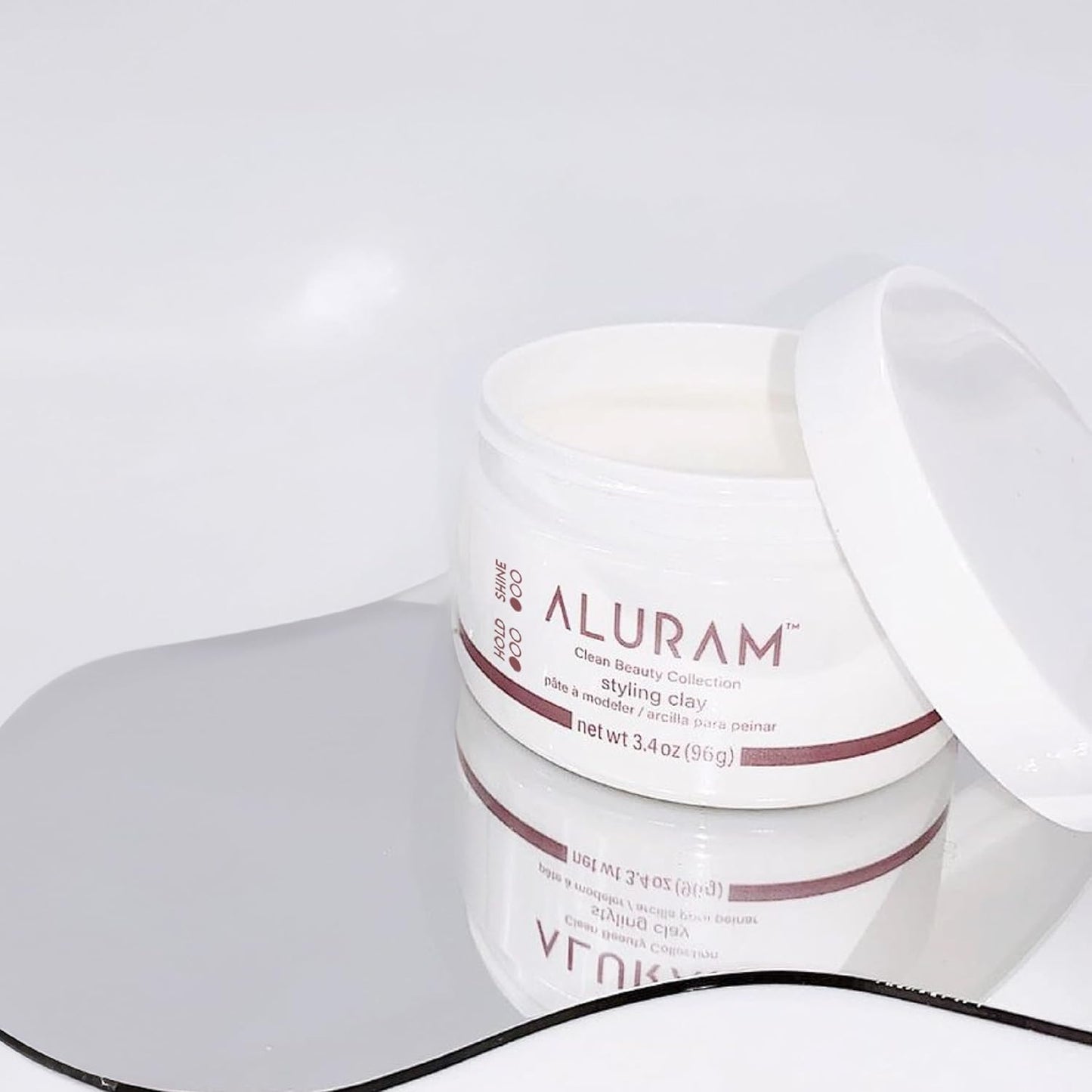 ALURAM Hair Styling Clay - Soft Satin Finish for All Hair Types | 3.4 Fl Oz Clean Beauty