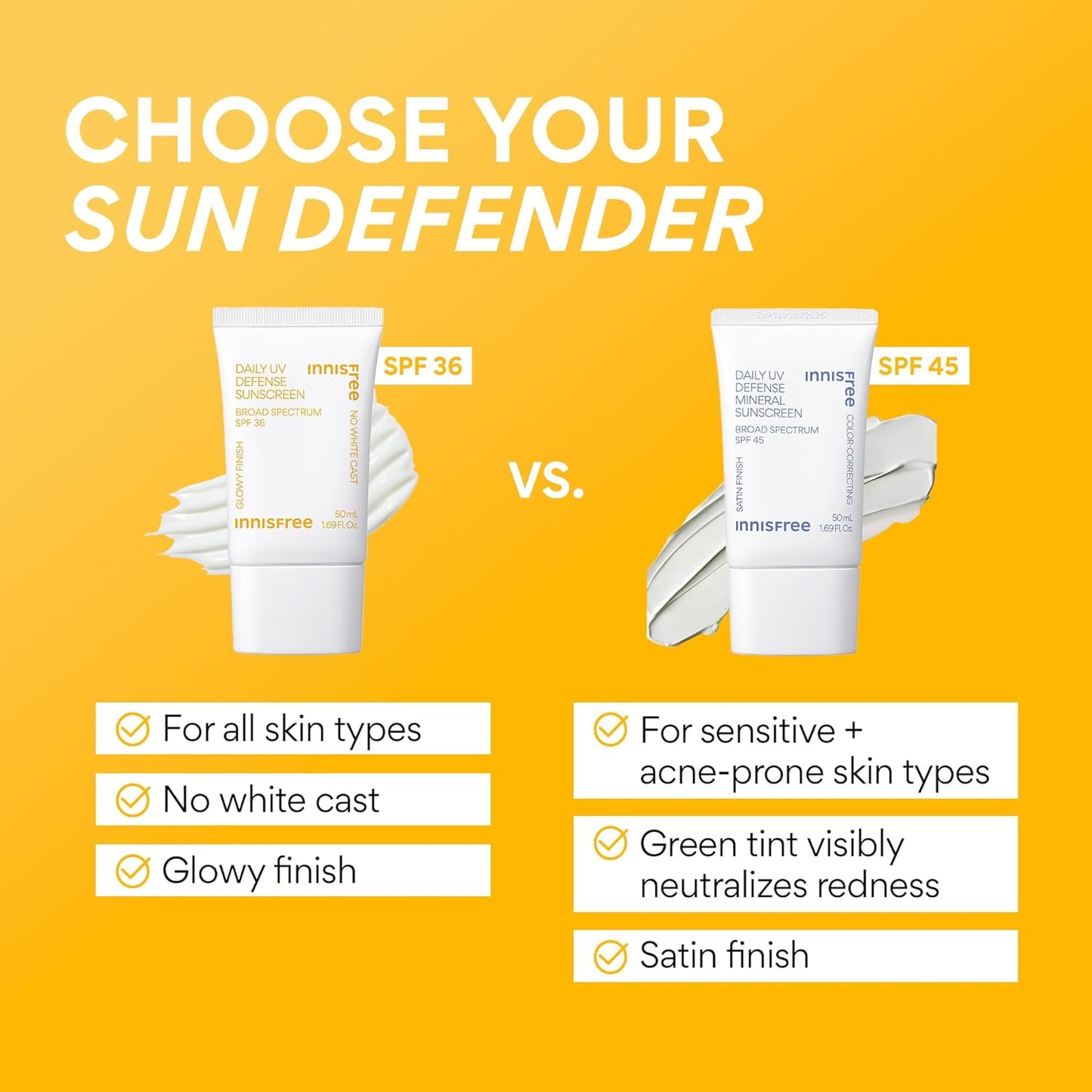 Innisfree Daily Mineral UV Defense SPF 45 - Gentle, Hydrating & Lightweight Sunscreen