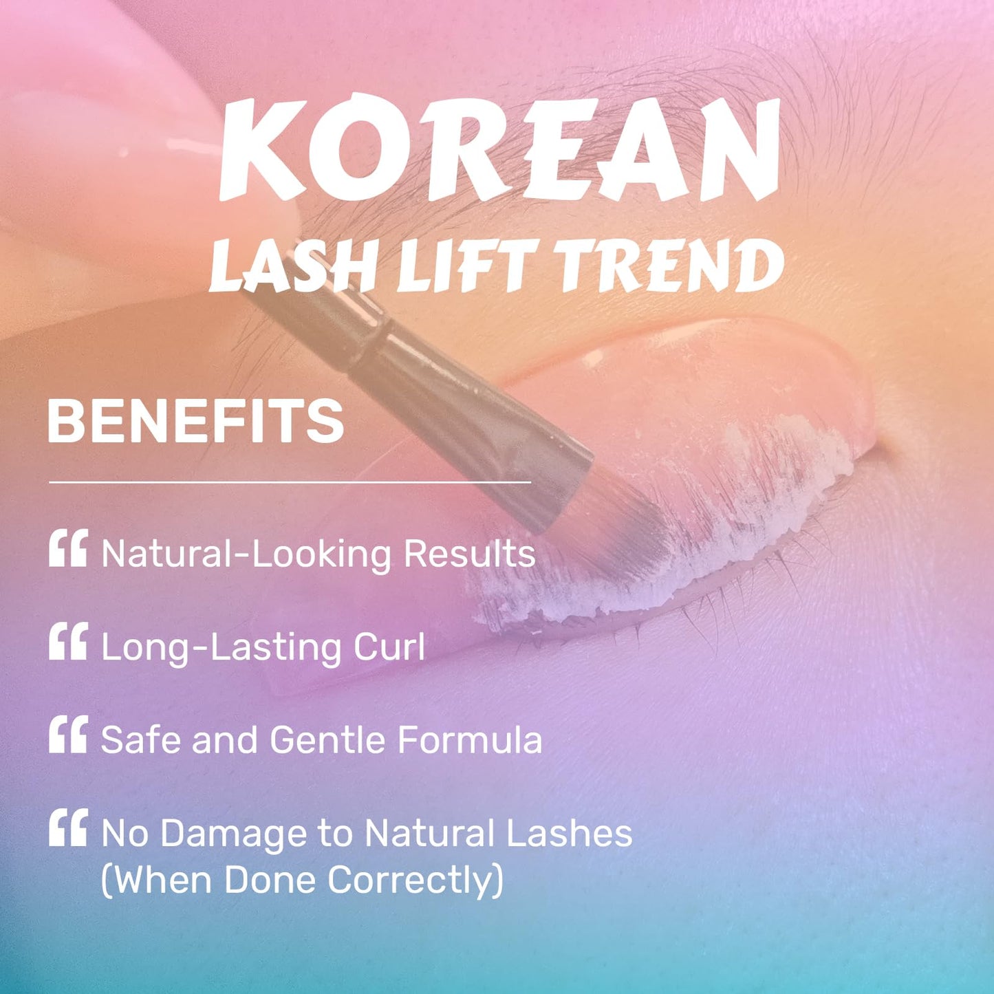 Lomansa Flat Lash Lift Shields - Glueless & Super Sticky Silicone Pads for Eyelash Perming, Ultra Thin Lash Softening Rods for Easy Korean Lash Lift (Rose)