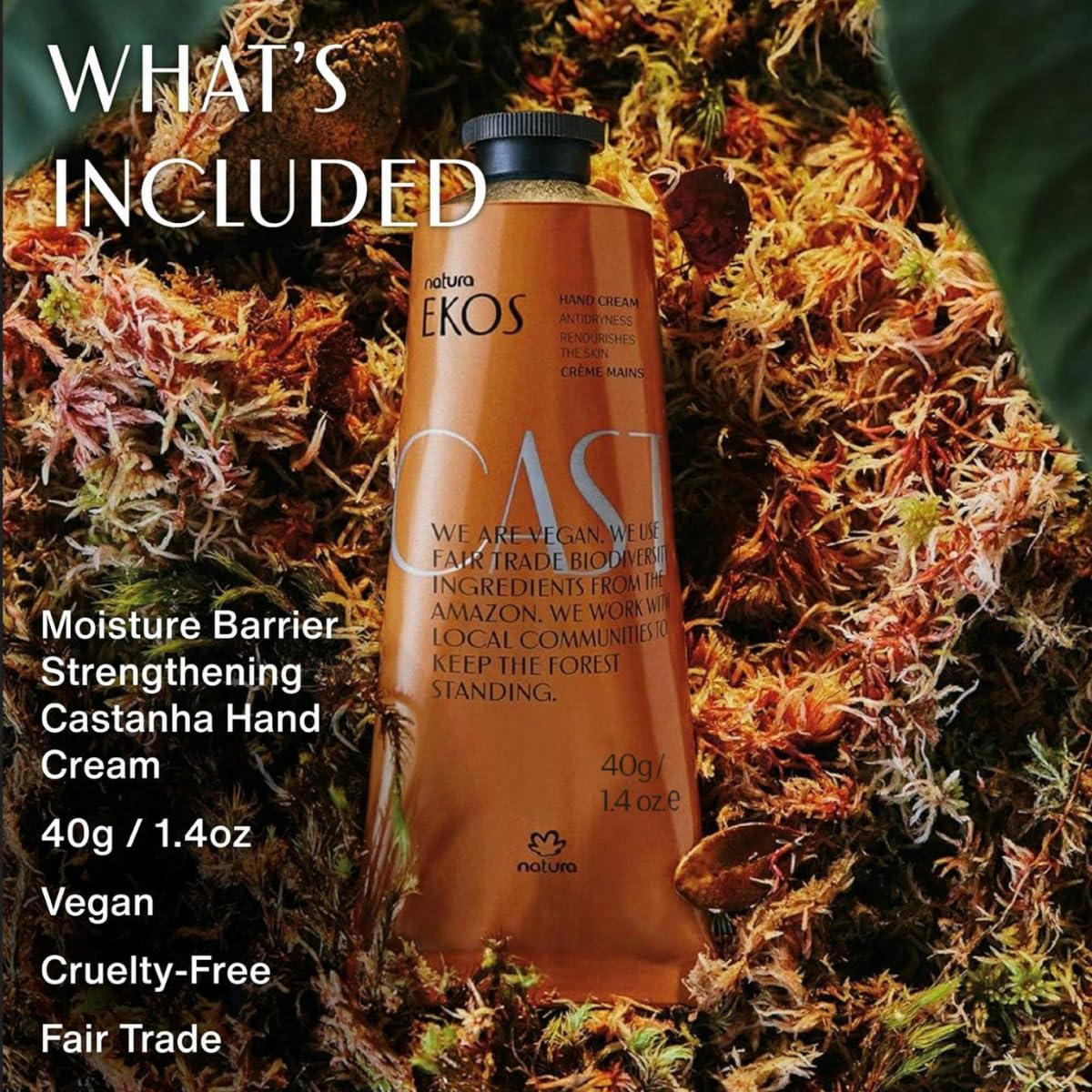 Natura Ekos Brazil Nut Hand Cream Duo - 24-Hour Hydration Set | Vegan Skin Care - 2.6oz + 1.41oz