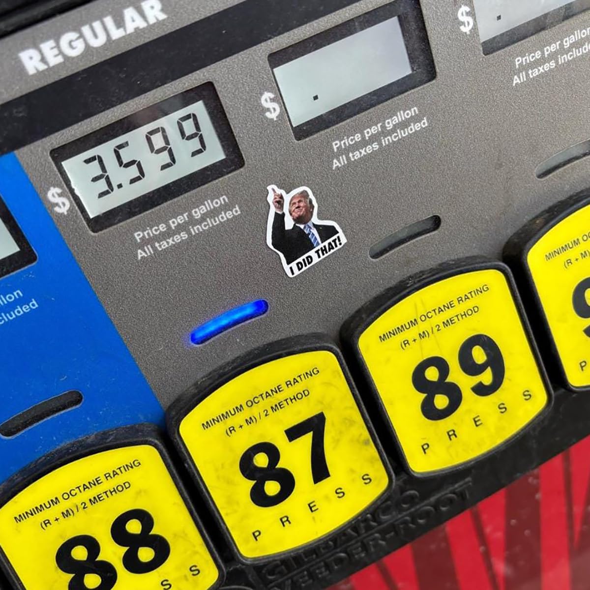 100pcs Trump I Did that Stickers, 2" I Did that Trump Sticker, Anti Trump Stickers, Donald Trump Gas Pump Stickers