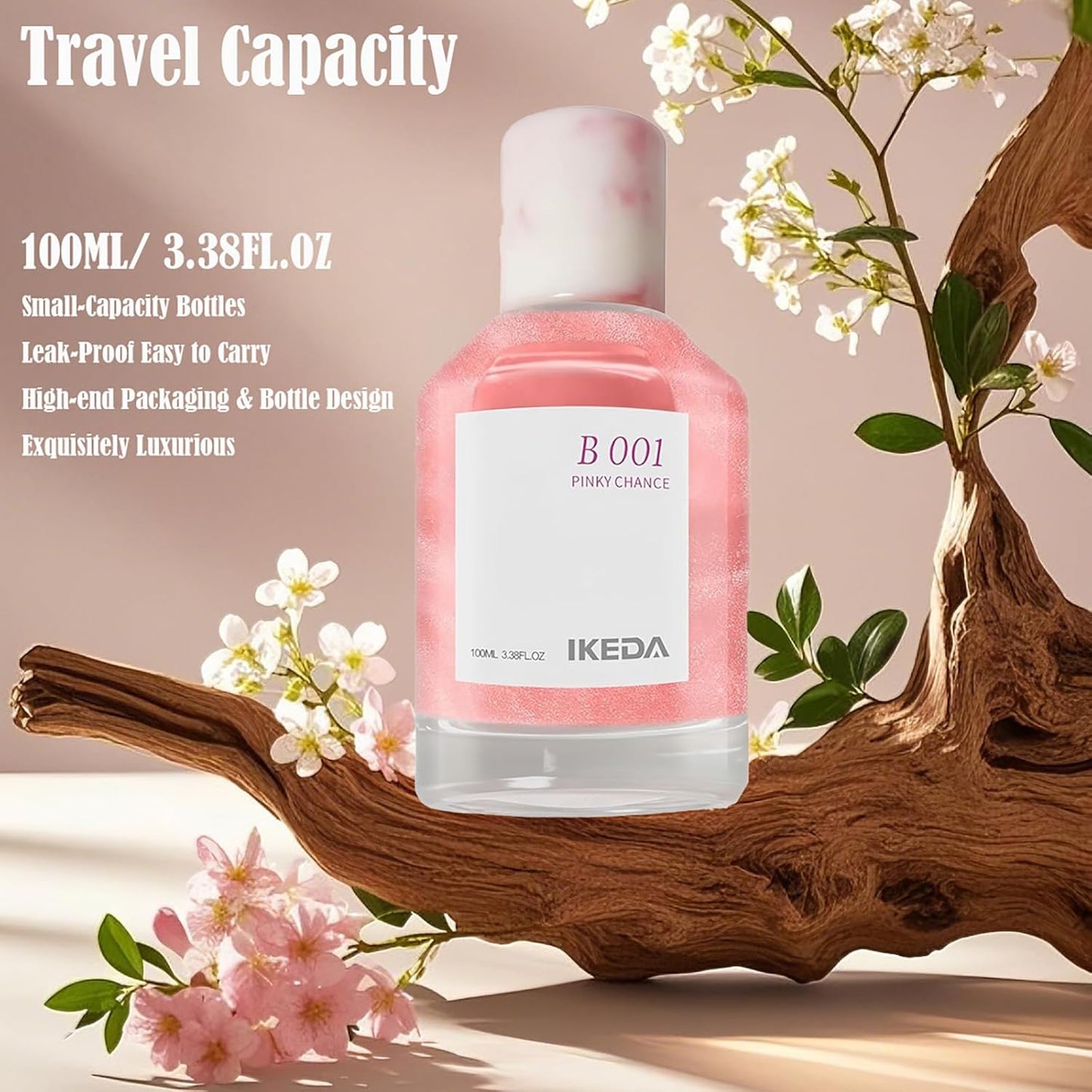 Women’s Eau de Parfum - Long Lasting Jasmine, Rose & Sandalwood Fragrance | 100ml Mini Bottle Gift for Her