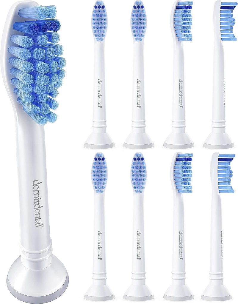 Philips Sonicare Replacement Heads - Medium Toothbrush Heads | 8 Pack, Compatible with HX6015/03