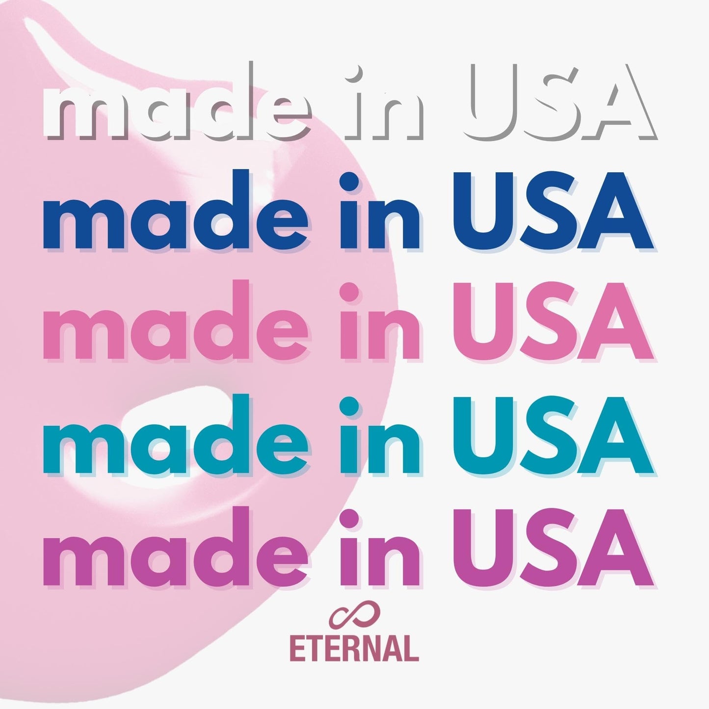 Eternal Nail Polish Set 5 Piece Kit: Long Lasting, Quick Dry and Cruelty Free. Made in USA - 0.46 Fluid Ounces Each (Tie Dye)