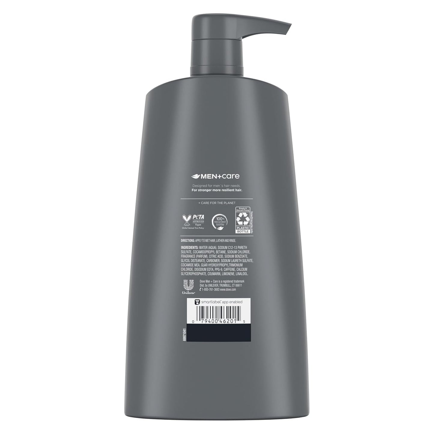 Dove Men+Care 2-in-1 Shampoo & Conditioner - Fortifying Hair Care with Calcium | 25.4 oz, 4 Count