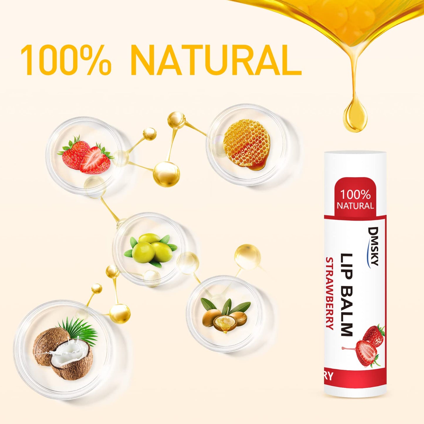 DMSKY Lip Balm 120 Pack, Moisturizing Lip Balm Bulk with Vitamin E and Coconut Oil, Mothers Day Gifts and Teacher Appreciation Gifts, Nurses Week Gift, Birthday Gift, Small Gifts for Women