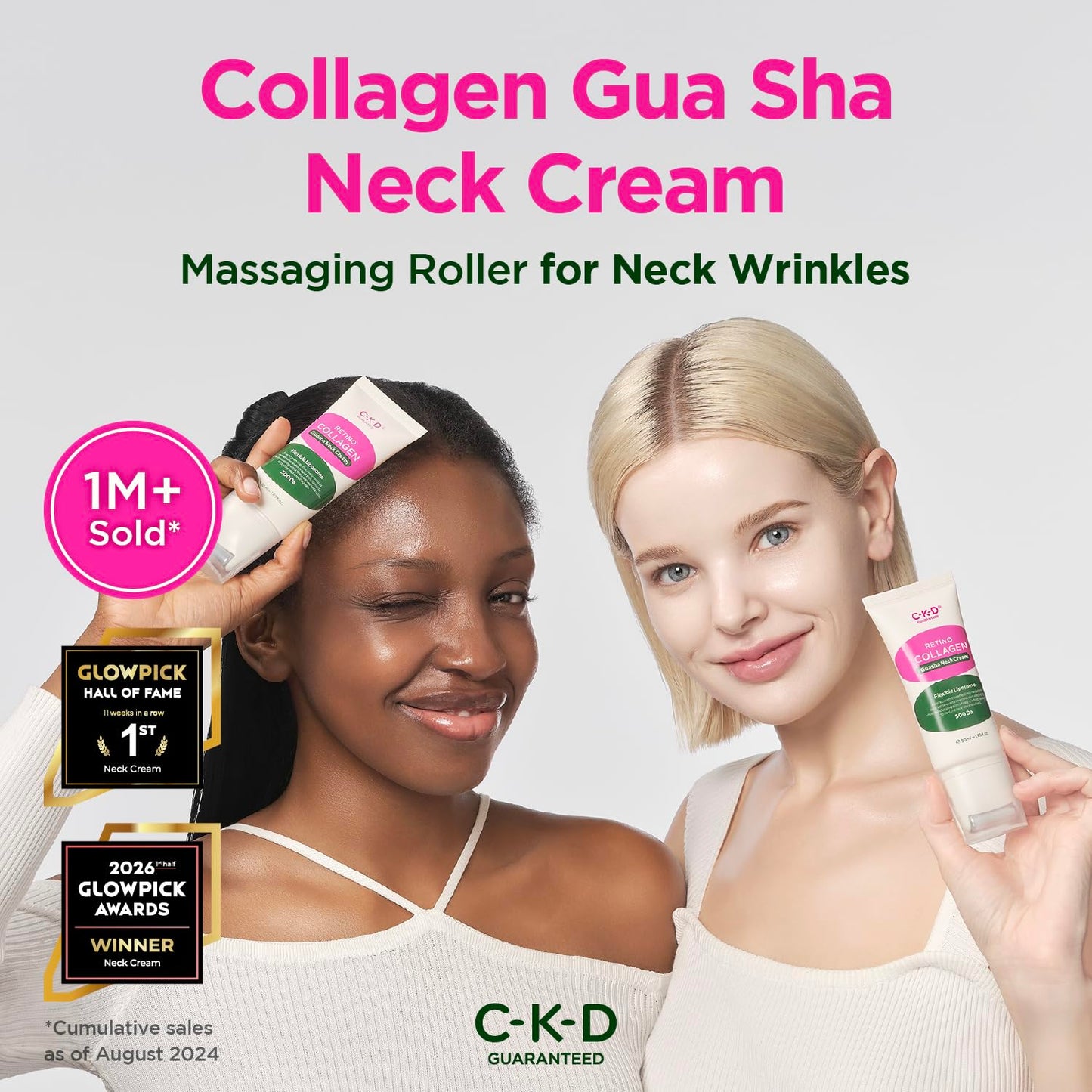 Retino Collagen Gua Sha Neck Cream - Anti-Aging Moisturizer for Tightening & Lifting | 1.69 fl oz