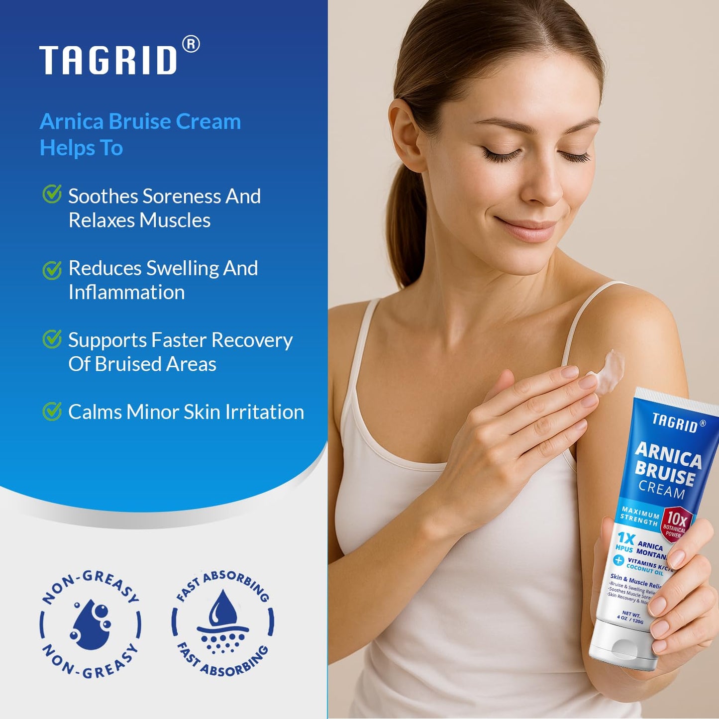TAGRID Arnica Bruise Cream (3.5 Ounce (Pack of 1))