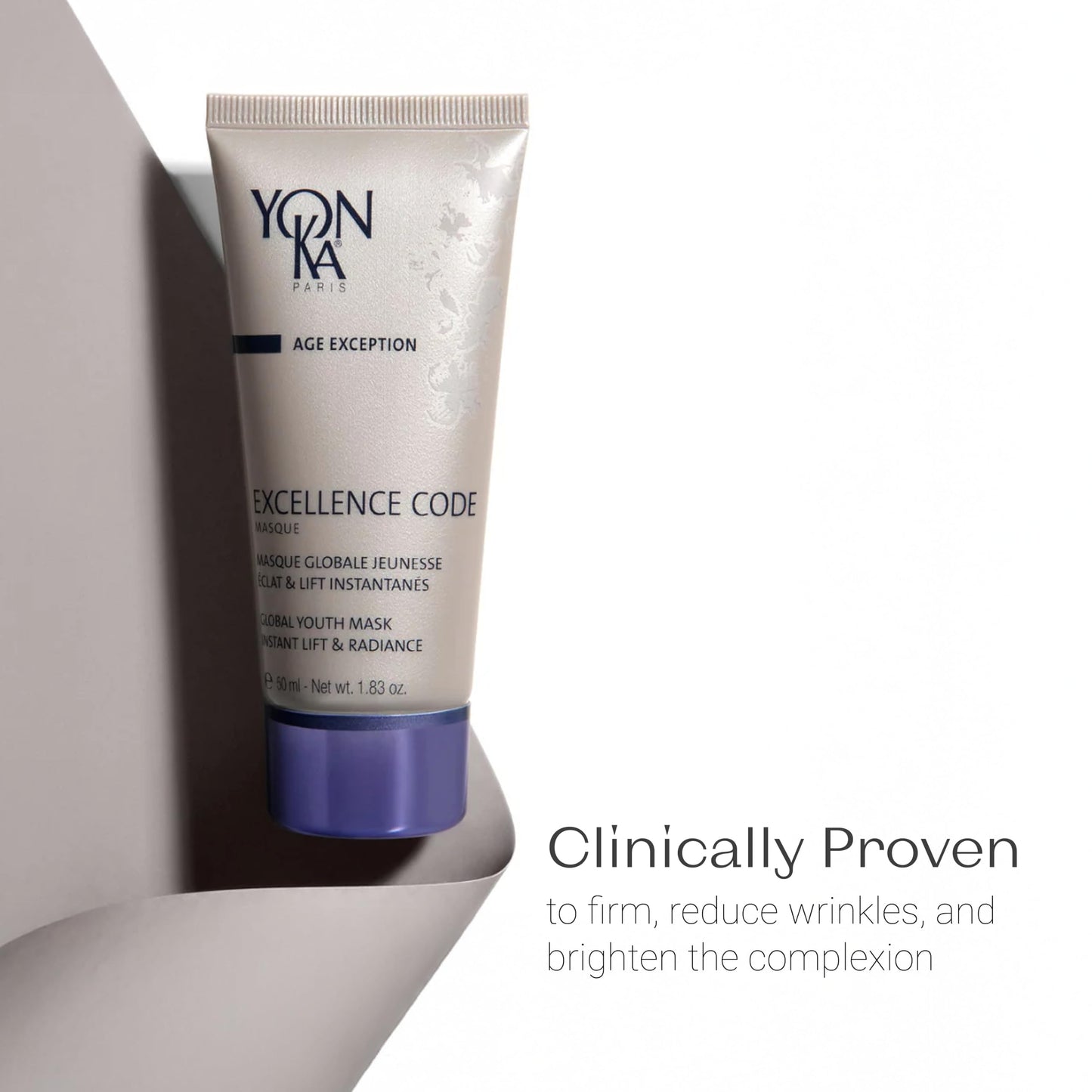 Yonka Excellence Code Masque | Anti-Aging Face Mask and Overnight Sleep Treatment with Hyaluronic Acid | Lift and Firm Skin | Paraben-Free | 1.83 oz