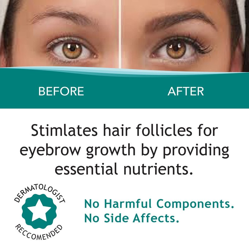 FEG Max Eyebrow Enhancer Growth Treatment Serum | Enhancing to Help Lengthen and Thicken Eyebrows | Non-irritating Brow Serum | 6ml