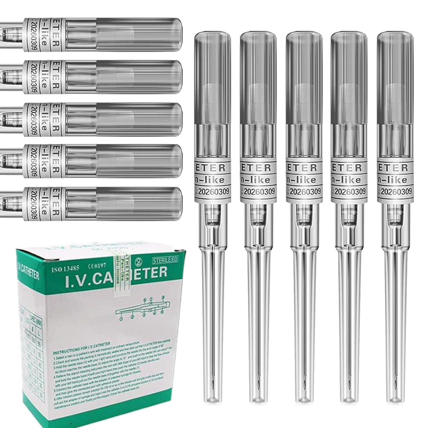 16G Catheter Piecring Needles Ear Nose Mix Hollow Needles