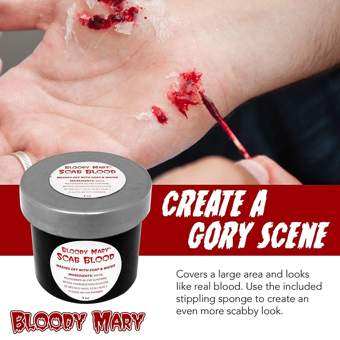 Bloody Mary Fake Scab Blood, Large