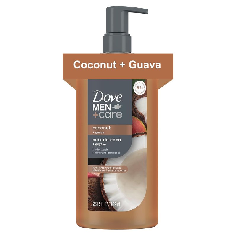 Dove Men Coconut + Guava Moisturizing Body Wash - Sulfate & Paraben Free | 26oz
