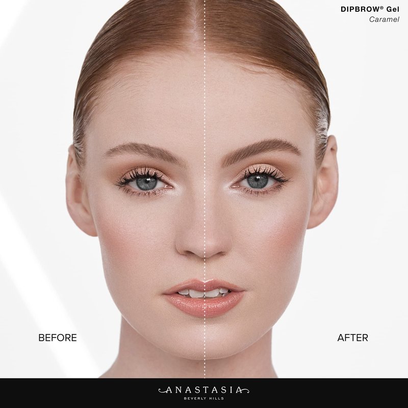 Anastasia Beverly Hills DIPBROW Gel - Tinted Brow Gel with Mini Spoolie, Smudge-Proof Full-Pigment Formula for Volumized & Defined Brows - Dark Brown