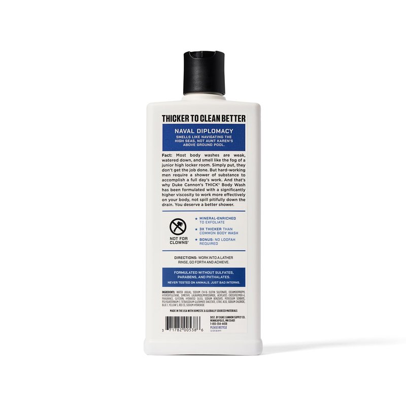 Duke Cannon Supply Co. THICK High-Viscosity Body Wash for Men - Smells Like Naval Supremacy, 17.5 Fl Oz 3PACK