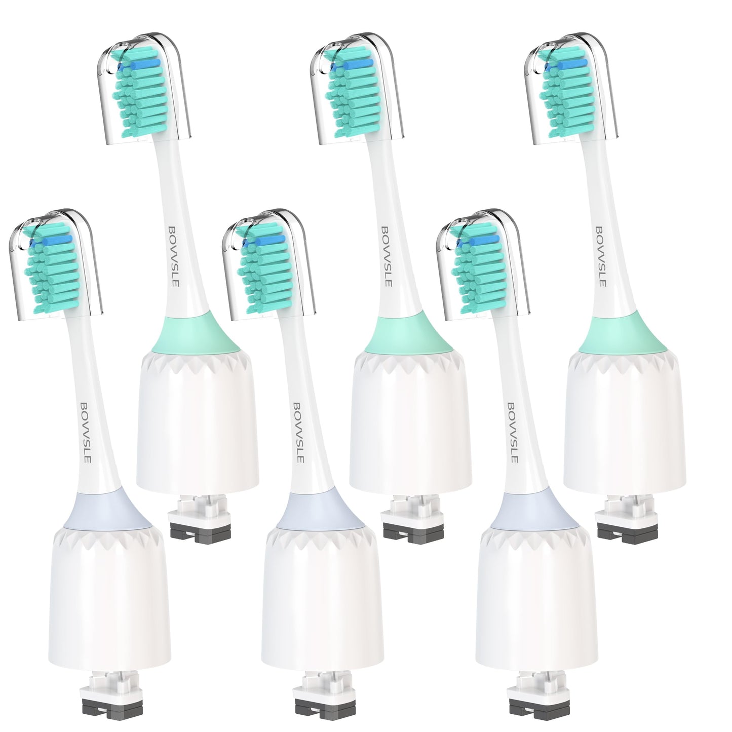 BOVVSLE Replacement Toothbrush Heads for Philips Sonicare Replacement Heads E-Series, Essence, Electric Replacement Brush Head for Phillips Sonicare E Series, for Philips Sonic Care Toothbrush,6 Pcs