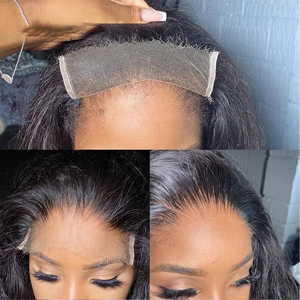 Hd Transparent Straight 5X5 Lace Closure Human Hair Pre Plucked With Baby Hair 100% Unprocessed Brazilian Virgin Human Hair Lace Closure Free Part Natural Color 16 Inch 5X5 HD Closure for Black Women
