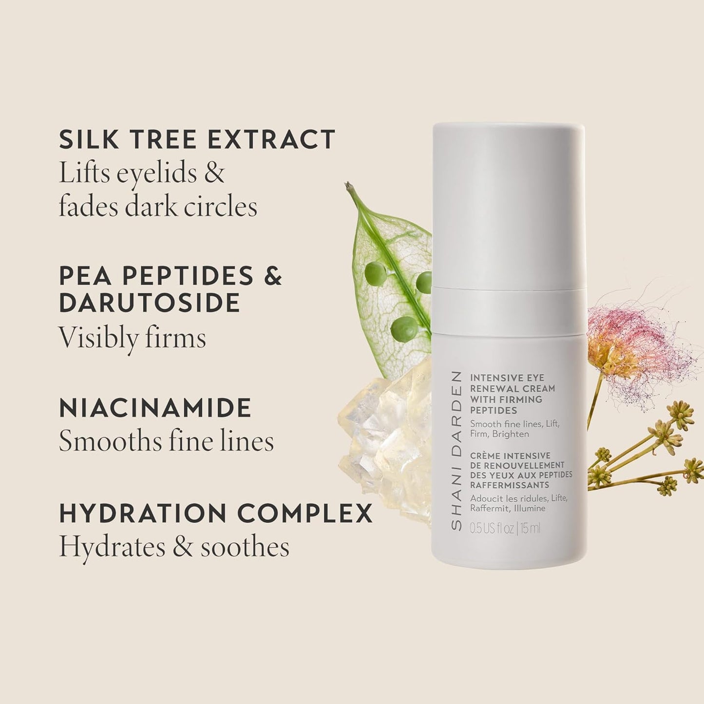 Intensive Eye Renewal Cream - Hydrating Under Eye Treatment for Dark Circles & Fine Lines | Niacinamide & Shea Butter, 0.50 fl oz