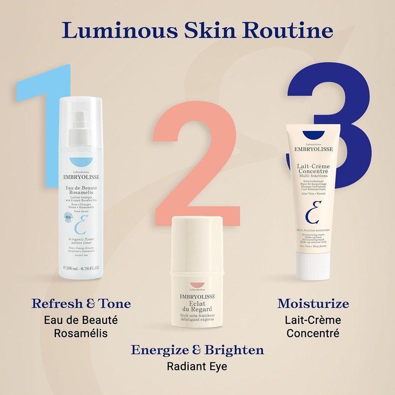 Embryolisse Lait-Crème Concentré - Face Moisturizer & Makeup Primer | Hydrating Cream with Shea Butter & Aloe Vera