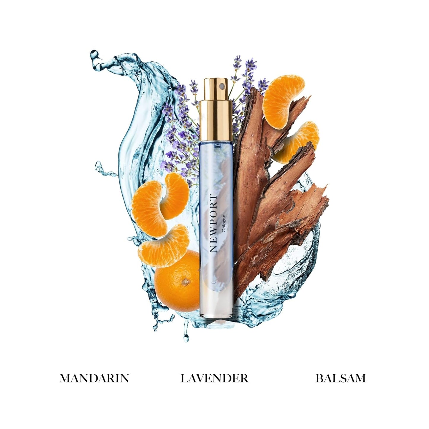 Caswell-Massey Newport Cologne Spray - Seaside Fragrance for Men with Mandarin & Cedarwood | 0.25 Oz