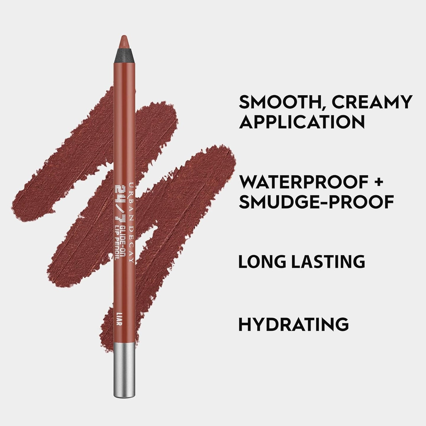 Urban Decay 24/7 Glide-On Waterproof Lip Pencil - Longwearing, Smudge-Proof Lip Liner | Smooth Colors, 0.04 oz
