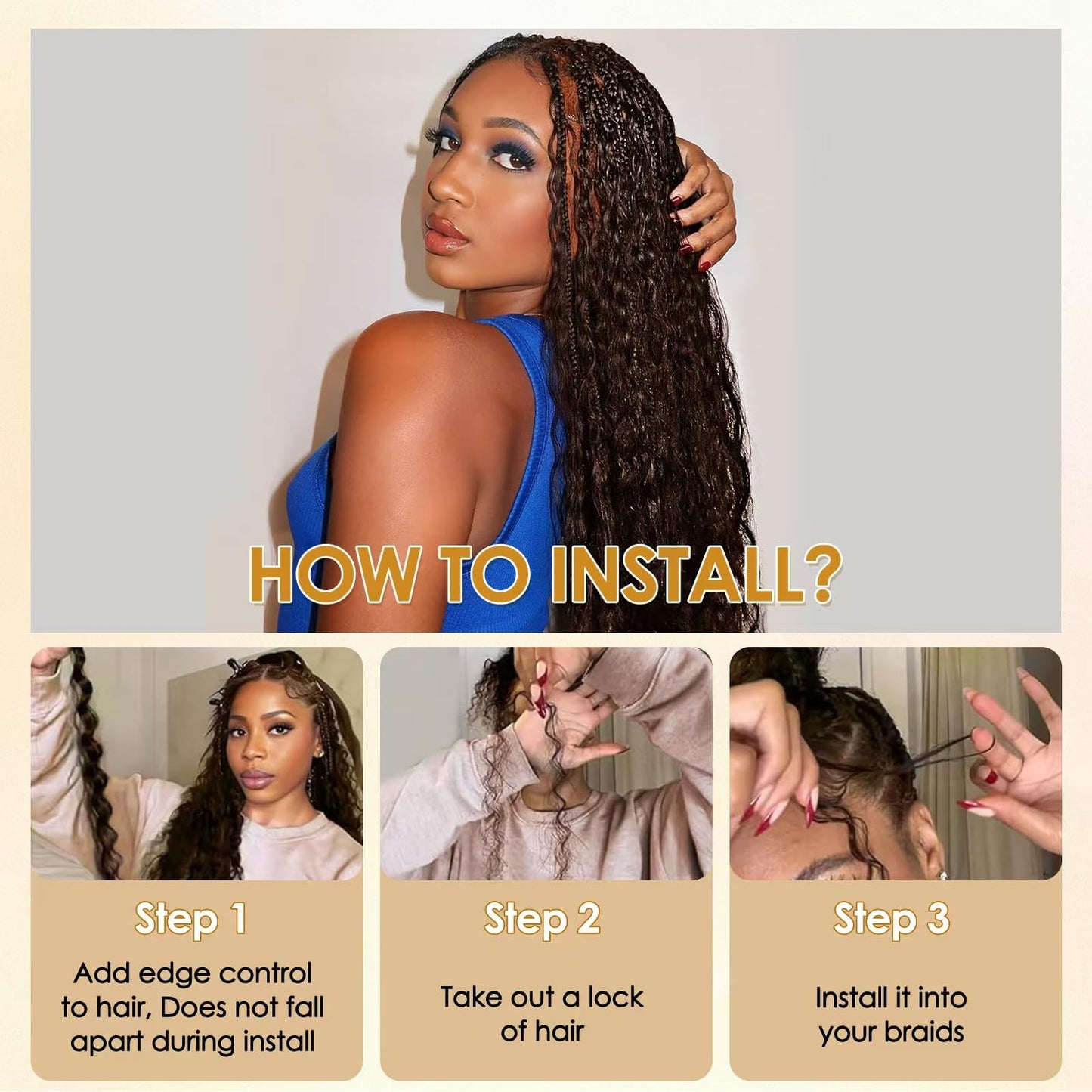 Human Braiding Hair for Boho Braids 16 Inch Deep Wave Bulk Human Hair for Braiding 100% Unprocessed Brazilian Virgin Hair Bulk No Weft for Knotless Bohemian Braids Wet and Wavy