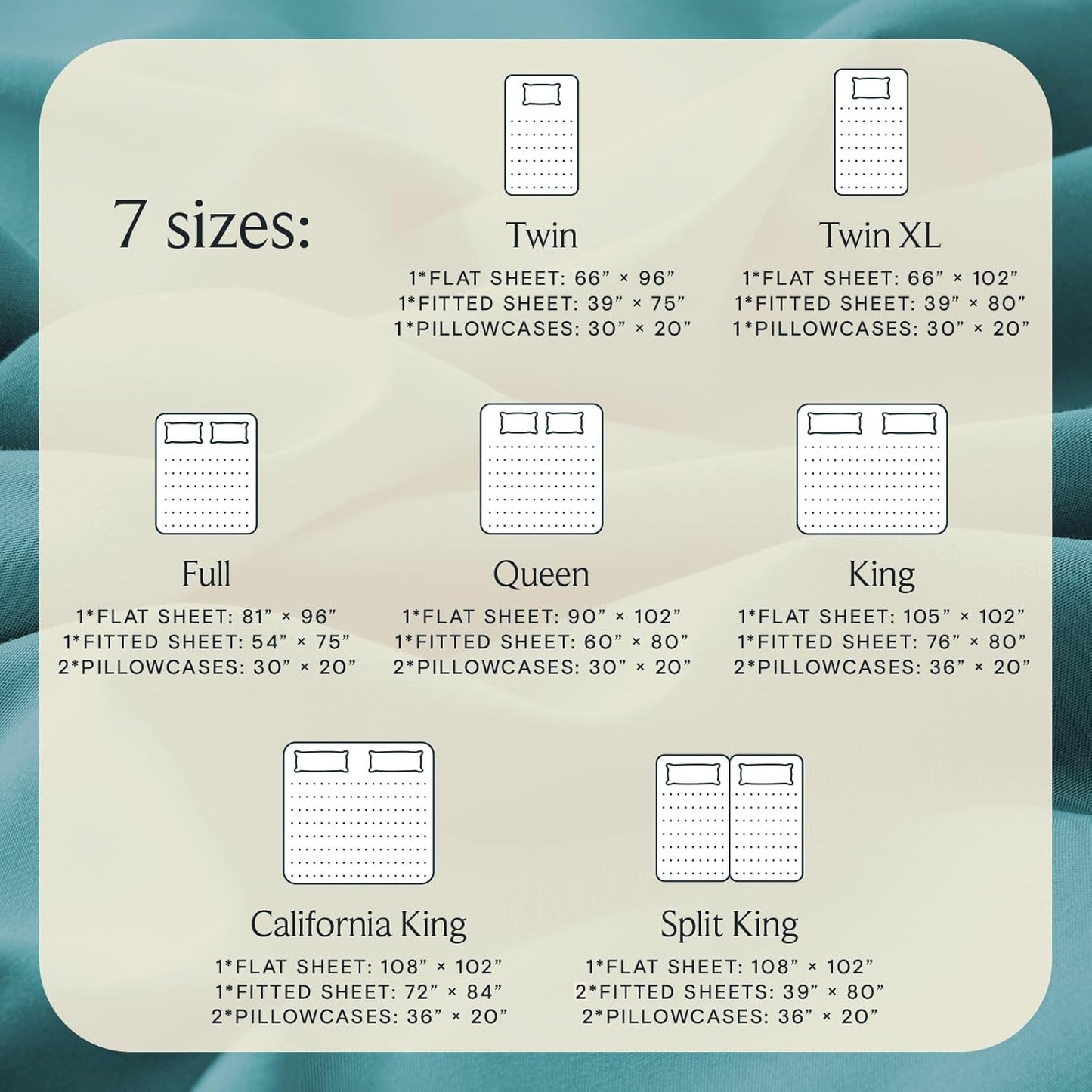 LuxClub Queen Sheet Set - Breathable Luxury Bed Sheets with Deep Pockets | Silky Soft & Wrinkle-Free - Teal
