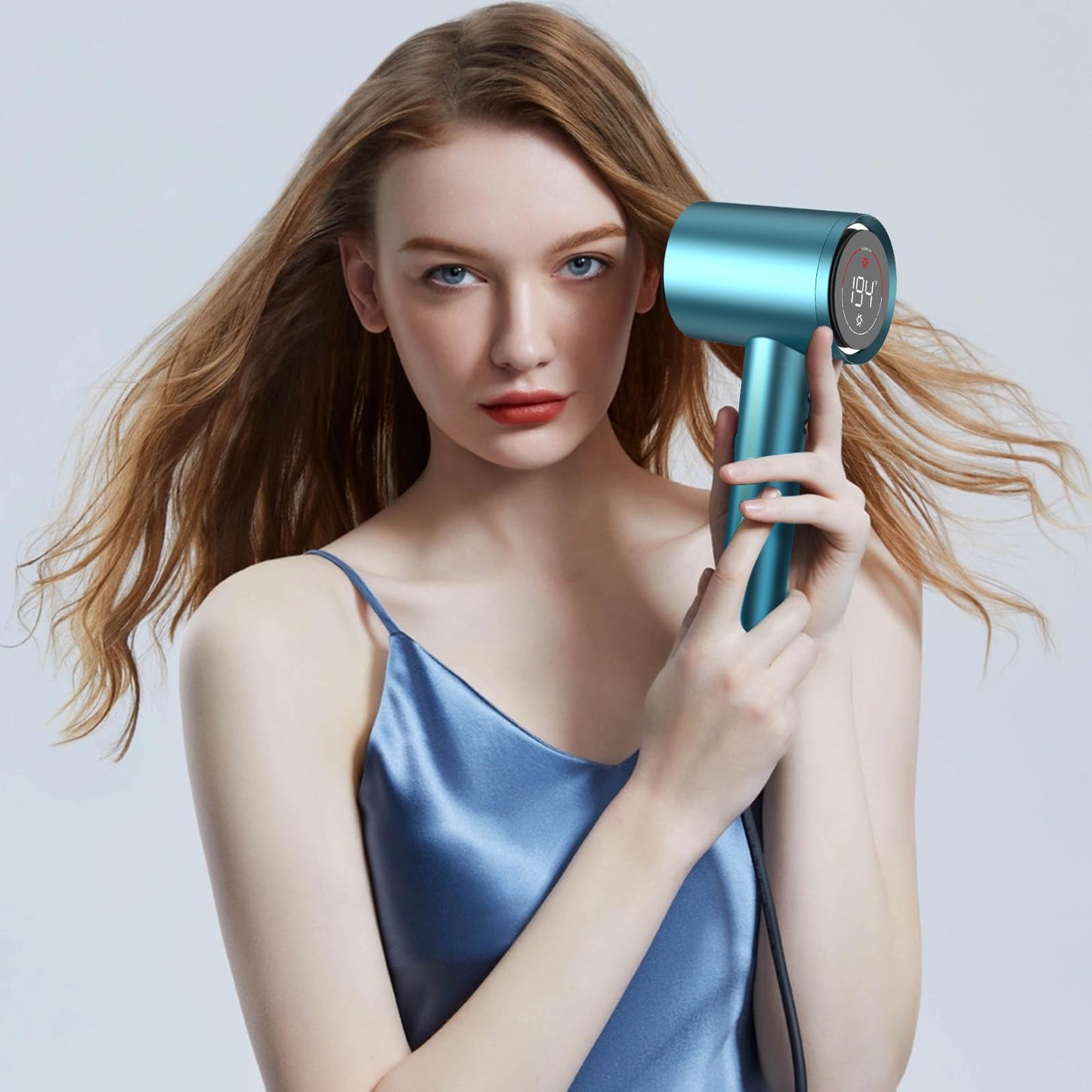 Hair Dryer, 150000 RPM Professional High-Speed Blow Dryer 500 Millions Negative Ionic Care Hair Dryer for Fast Drying, Low Noise 4 Temp/3 Speeds Hairdryer, Travel with Magnetic Diffuser & Nozzle