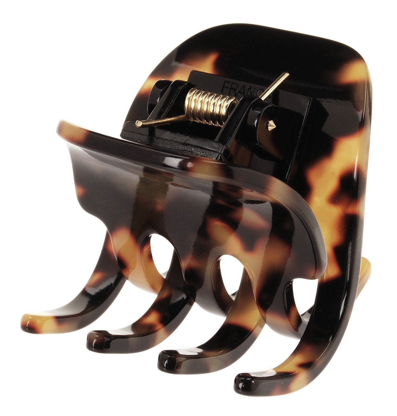 France Luxe Medium Gallery Claw Clip, Classic, Lightweight, Tortoise Tokyo