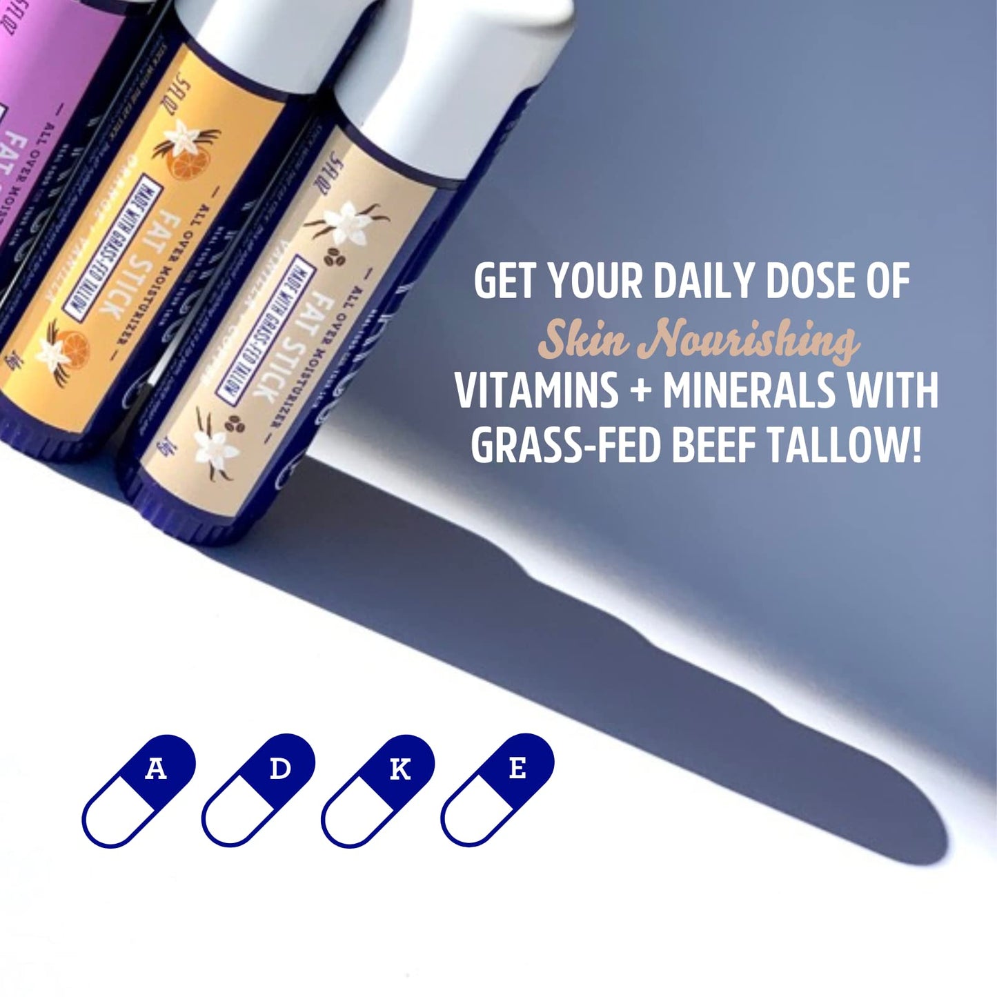 FATCO Fat Stick and All Purpose Moisturizing Stick for Dry Areas on your Face, Lips, and Body - Vanilla + Coffee (2-Pack)