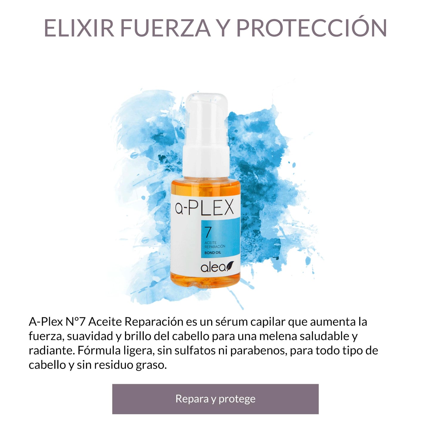 ALEA - Hair Oil - A-Plex No.7 Repair Oil - 75 ml - For All Hair Types - Repairs and Protects - Reduces Split Ends - Deep Hair Hydration - Anti-Frizz