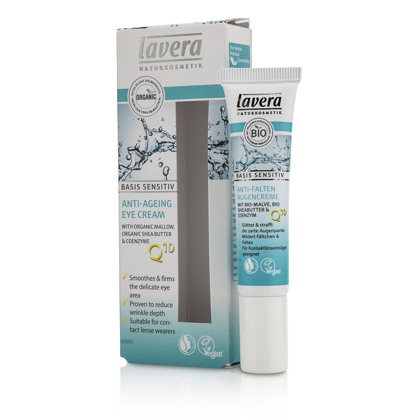 True Natural Lavera Basis Sensitiv Anti-Ageing Eye Cream, 0.5 Ounce