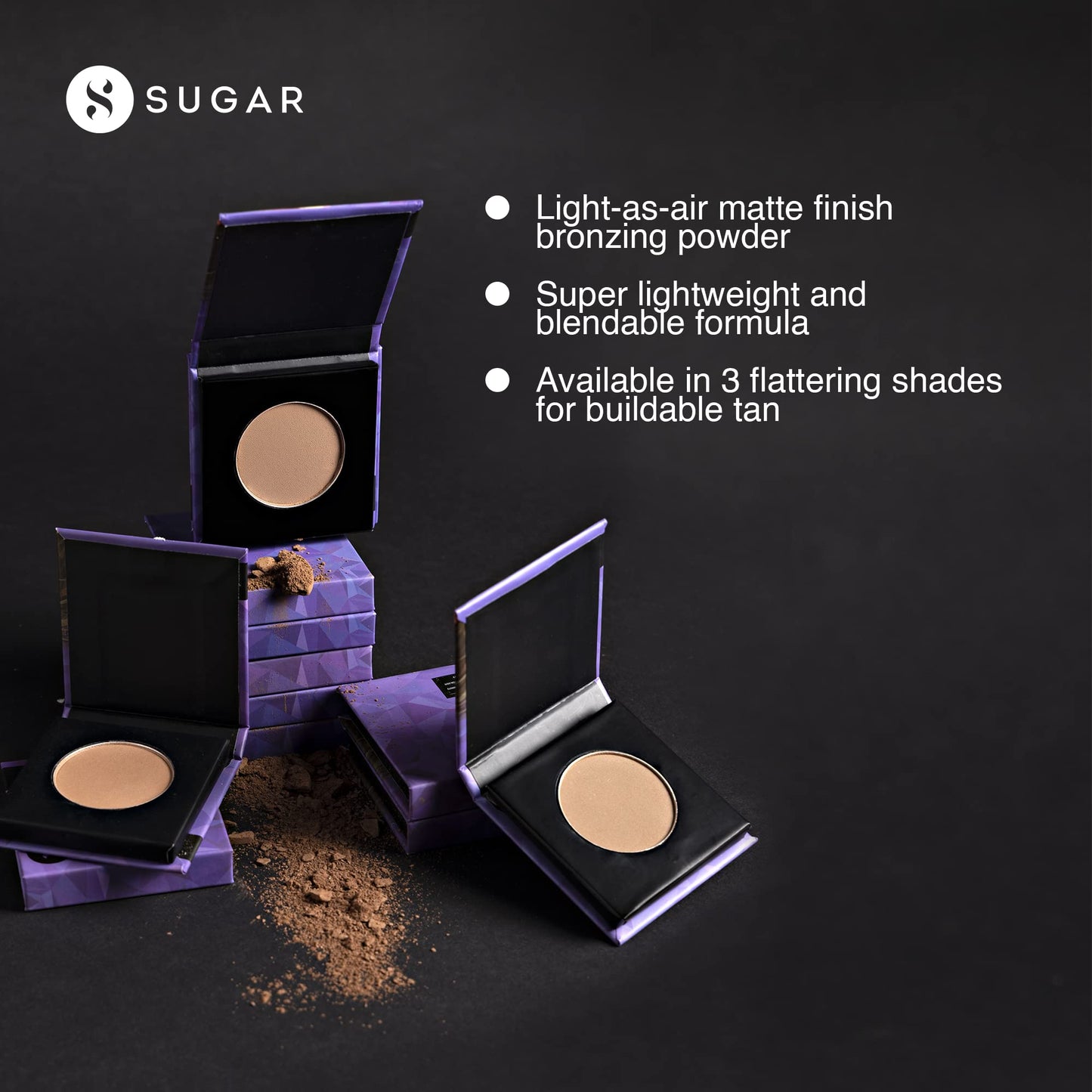 SUGAR Cosmetics Contour De Force Mini Bronzer - 02 Woody Wonder (Warm Brown) | Light Weight | Blendable & Long Lasting Lightweight, Easily Blendable, Illuminating Bronzer, Matte Finish