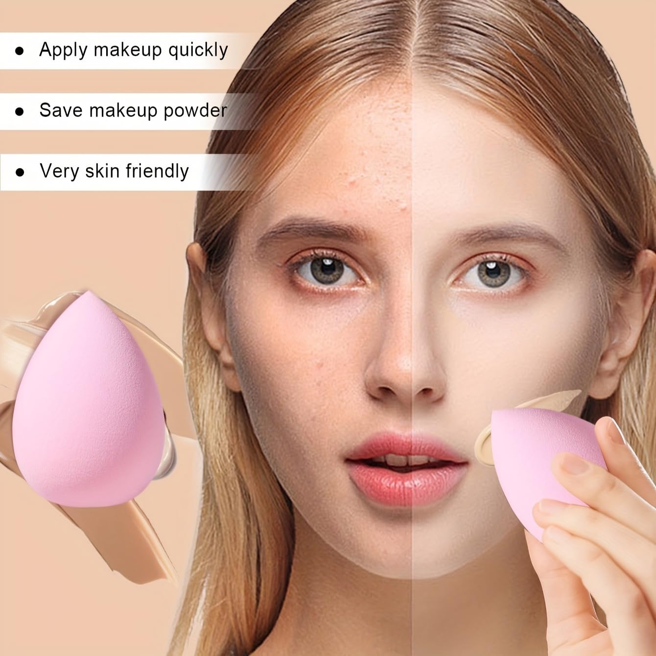HGHDBT 46Pcs Pink Makeup Brushes Set Professional Makeup Kit Multi-functional Makeup Tool Set with Facial Makeup Accessories, Foundation Makeup Brush Kit Eye and Face Make up Brushes & Tools