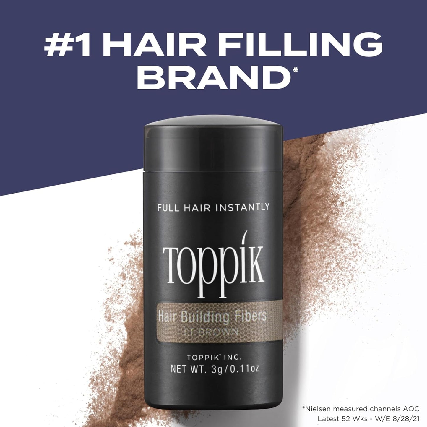 Toppik Hair Building Fibers - Instantly Thicker, Fuller Hair | 9 Shades Available, 4 Size Options