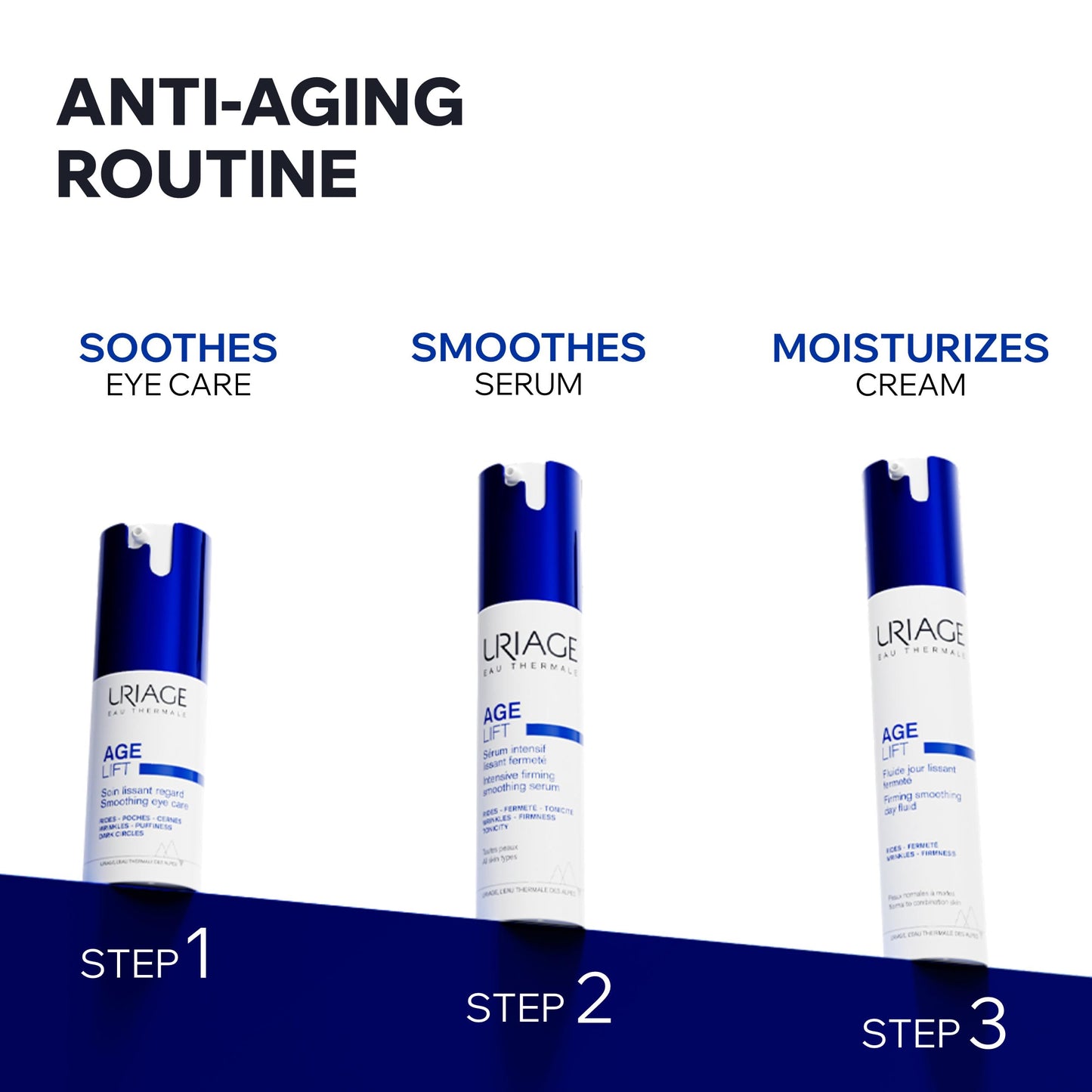 Uriage Age Lift Multi-Actions Eye Contour Cream, Formulated with Retinol, Hyaluronic Acid and Vitamin C & E to Reduce the Appearance of Fine Lines, Puffiness and Dark Circles