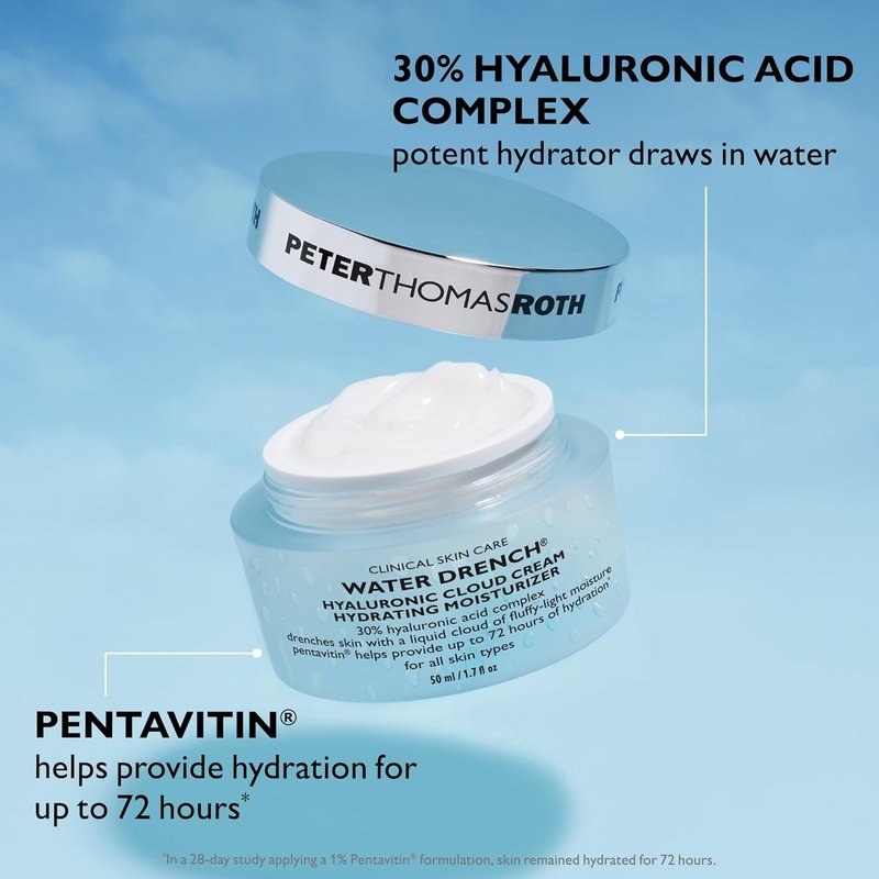 Peter Thomas Roth | Water Drench® Face & Eye Skincare Set - Hyaluronic Acid Moisturizer & Eye Masks, Full Size