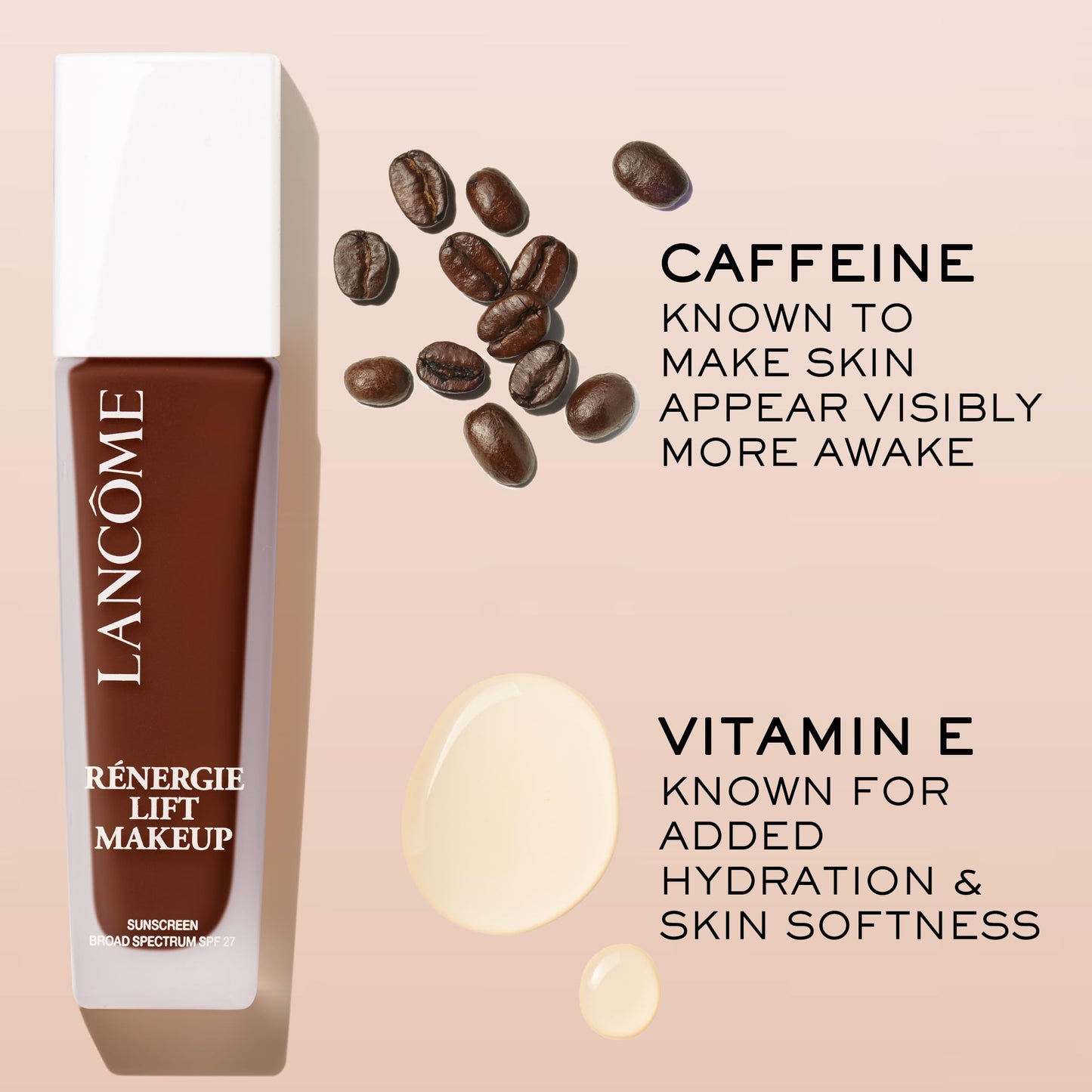 Lancôme Renergie Lift Makeup Foundation - Lightweight & Hydrating Formula, Medium-Full Coverage, SPF 27, Anti-Aging, Lifting & Firming, Up to 12H Wear - 360