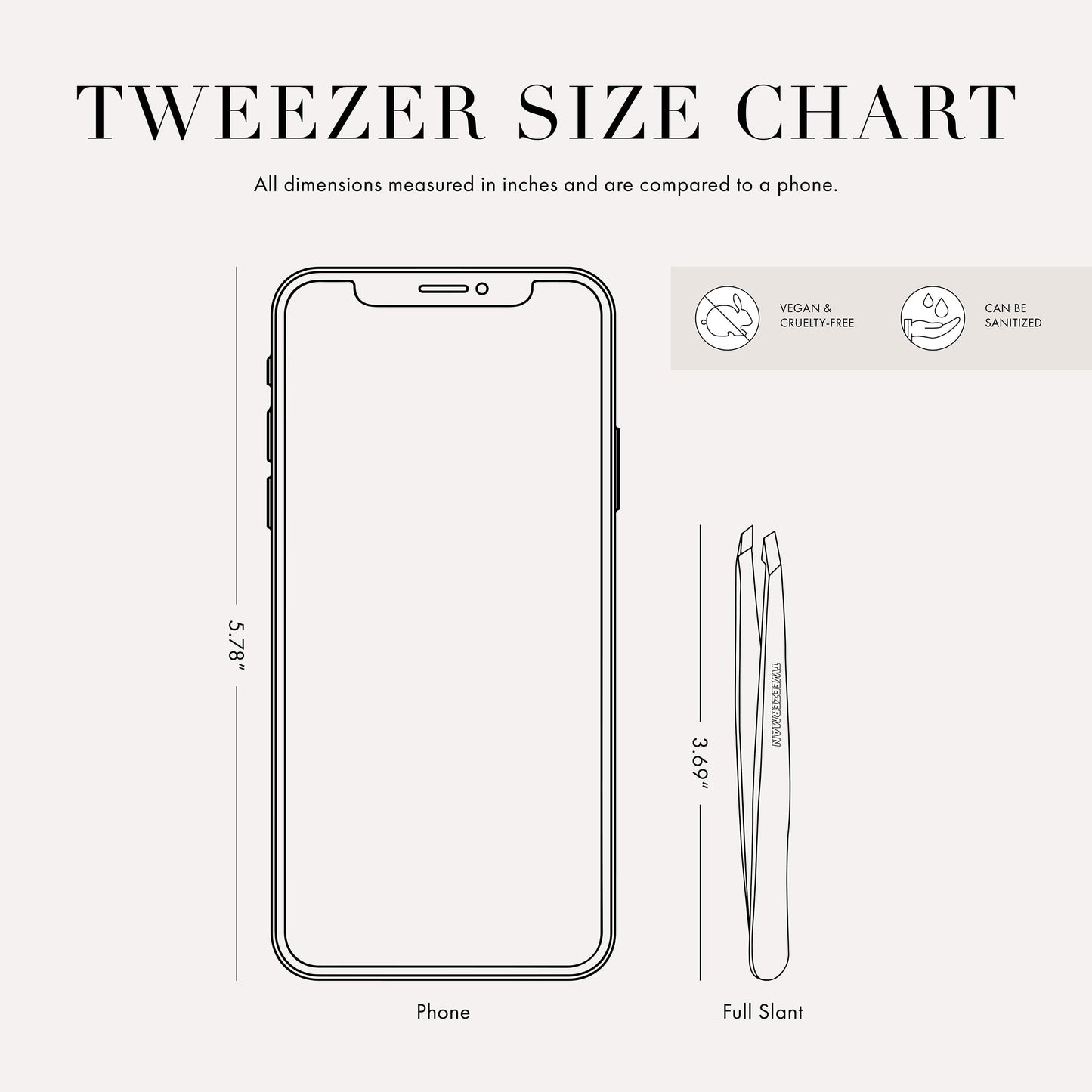 Tweezerman Slant Tweezer – Tweezerman Tweezers for Eyebrows, Midnight Sky