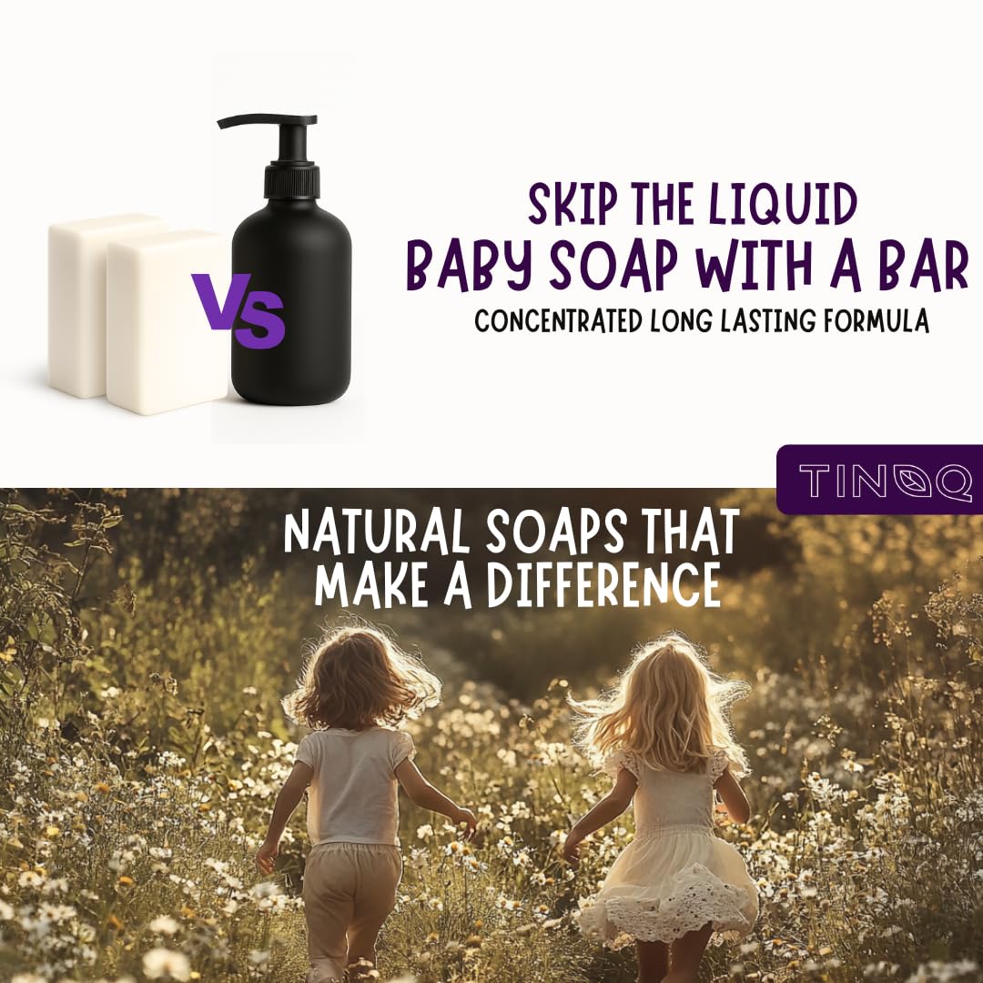 Natural Baby Soap Bar for Sensitive Skin - Organic Lavender | Vegan, 2 Bars
