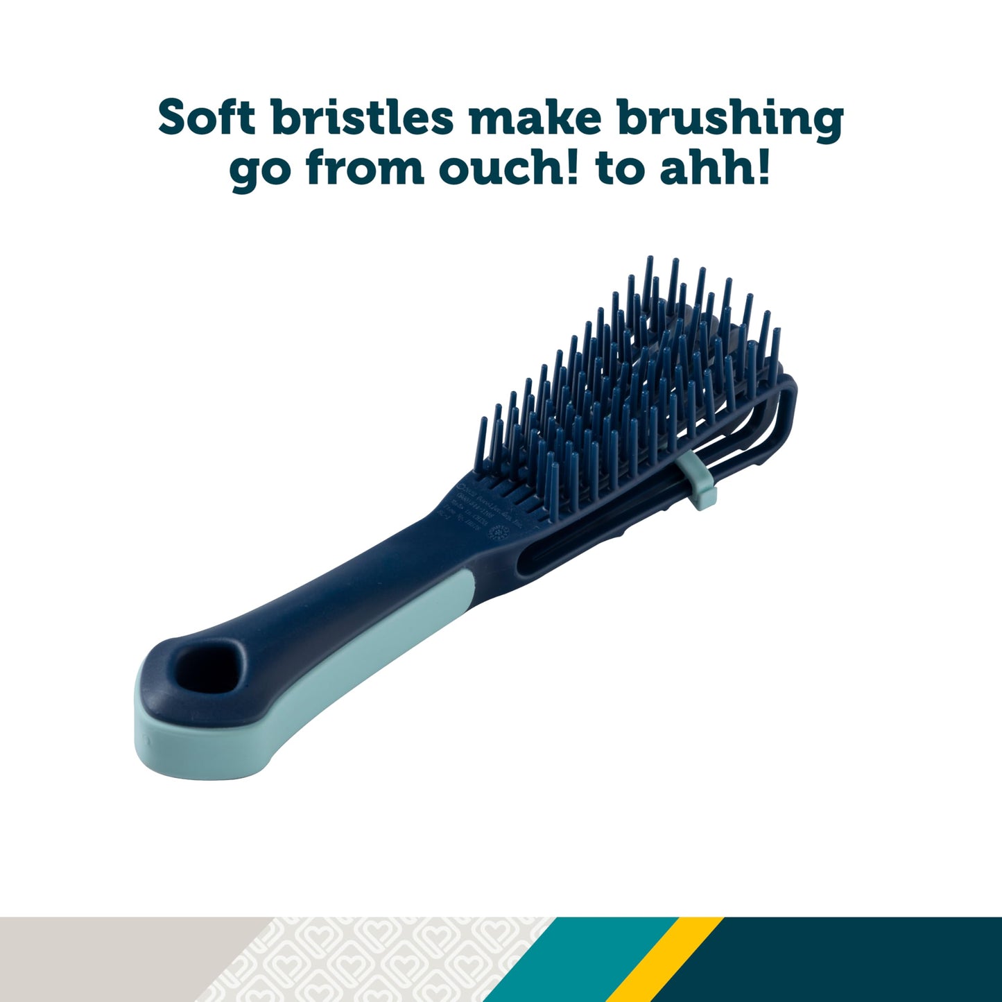 Safety 1st Universal Locks Detangling Brush, Slide adjusts Width of bristles to Gently Brush All Hair Types, from Long and Thin to Thick and Curly, Blue