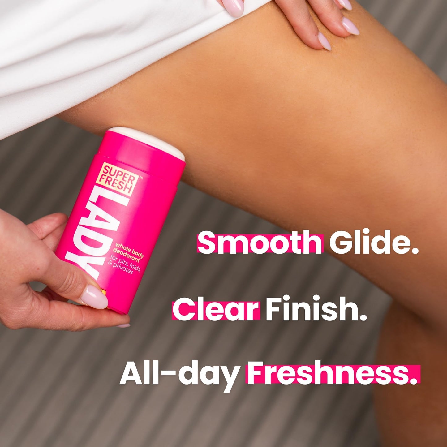 Super Fresh Aluminum Free Deodorant Stick for Women, Non Toxic Coconut and Vanilla Whole Body Odor Control, Skin Safe, 2 Pack