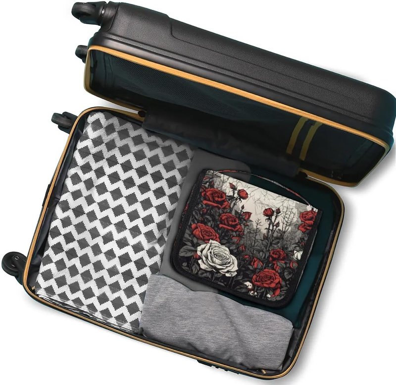 Travel Toiletry Bag - Rose Hanging Cosmetic Organizer for Kids & Adults | Durable Makeup & Shaving Kit with Sturdy Hook