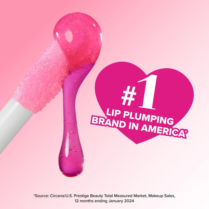 Too Faced Lip Injection Extreme Lip Plumper Gloss | Hydrating, Glossy, & Helps Volume Appear Fuller Over Time, 0.14 Fl Oz, Bubblegum Yum