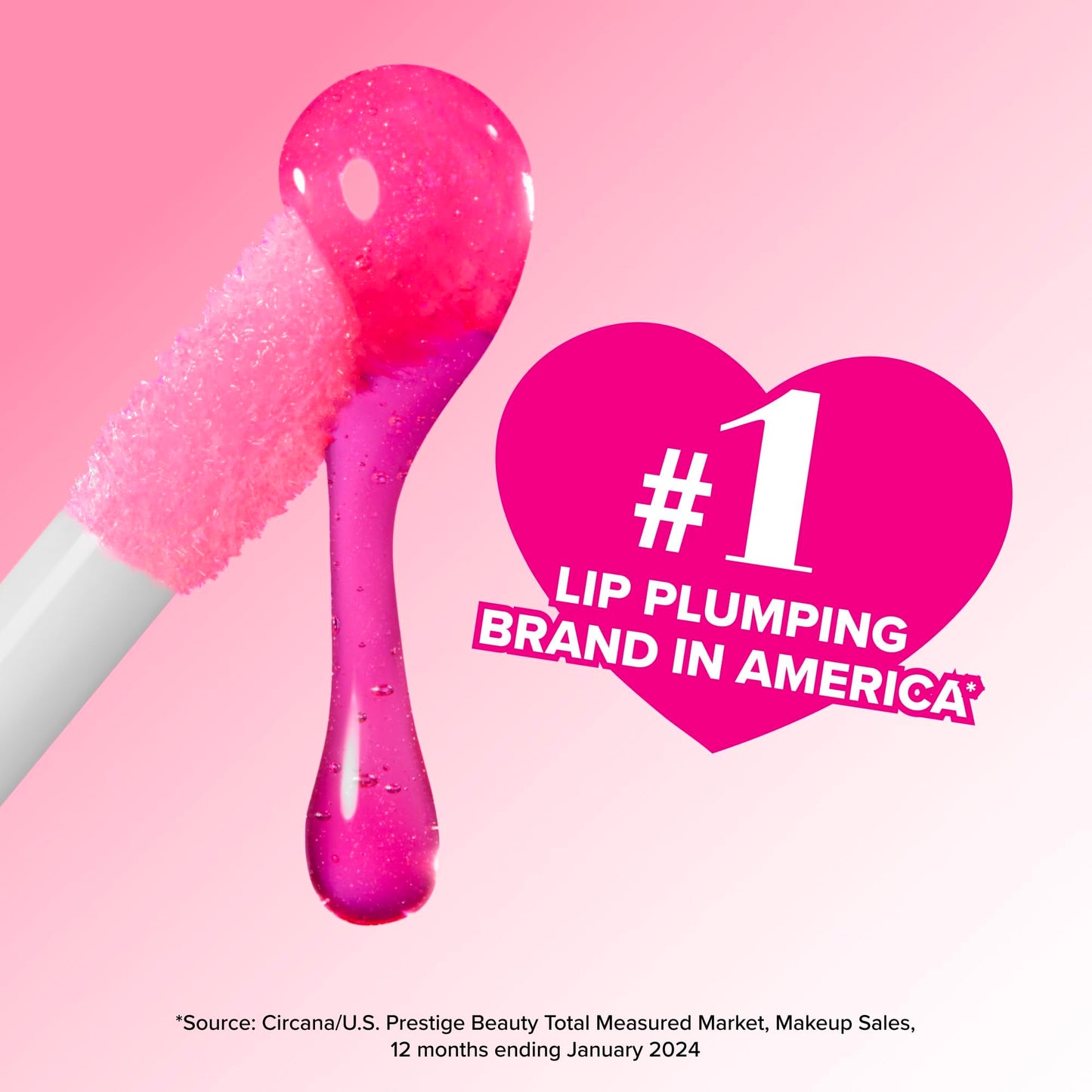 Too Faced Lip Injection Extreme Lip Plumper Gloss | Hydrating, Glossy, & Helps Volume Appear Fuller Over Time, 0.14 Fl Oz, Bubblegum Yum
