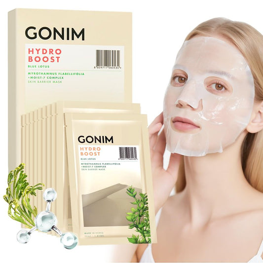 GONIM Korean Face Mask, Hydrating Face Mask with Hyaluronic Acid, Vitamin C
