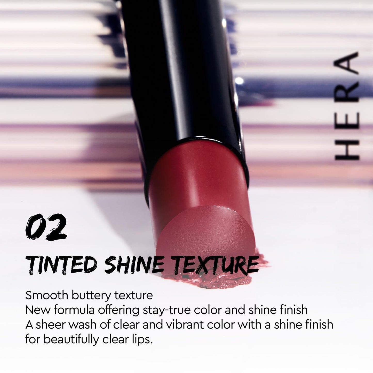 HERA Sensual Tinted Shine Stick 3.5g #498 ANGELS KISS | 12HR Long-lasting Lipstick, Sheer & Buildable Lip Tint Stain, Hydrating Formula with Vitamin E, Smooth Finish and Luxurious Korean Makeup
