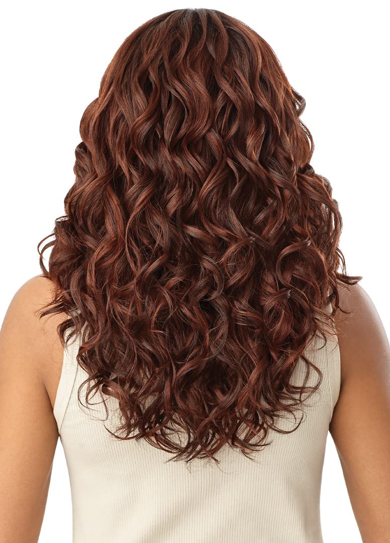 Outre Lace Front Wig – EVALEE (OFF BLACK 1B)