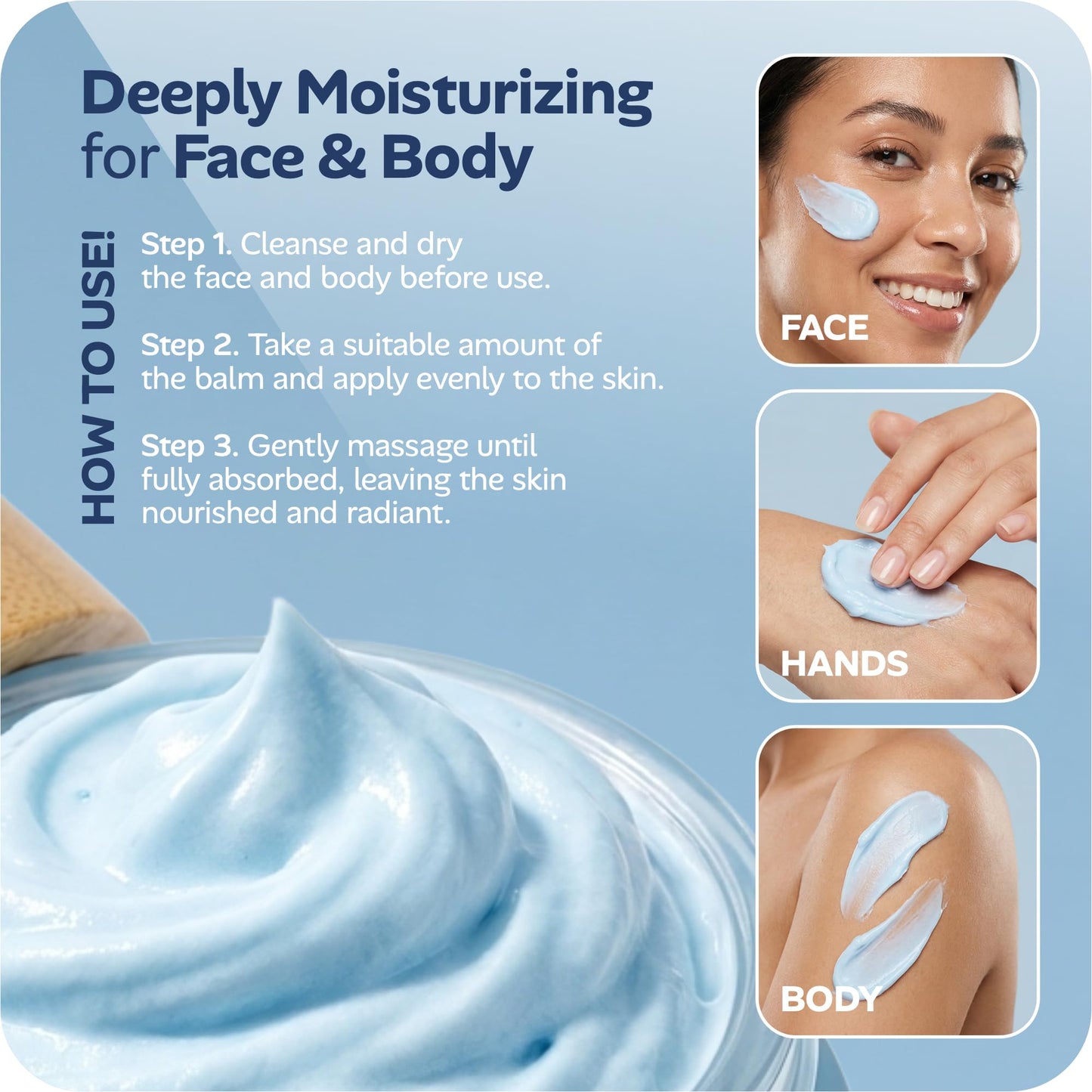 Whipped Balm for Skin & Face Made In The USA - Copper Peptide GHk-Cu & Methylene Blue Infused Whipped Grass Fed Tallow Balm, Fine lines, Wrinkles, Eczema, Acne, Full body Moisturizer (1.7 oz)